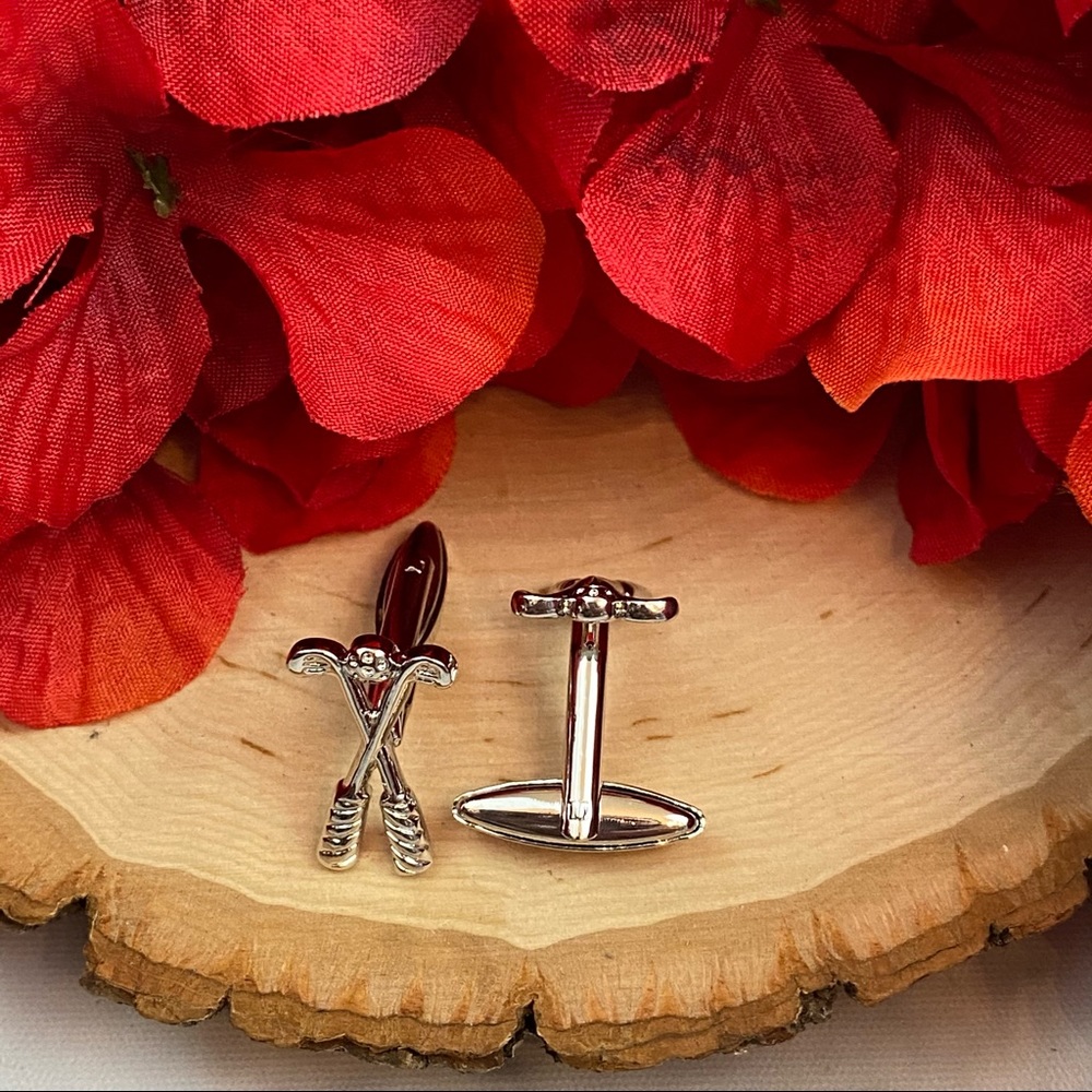 Silver Golf Club Cufflinks - Picture 11 of 15